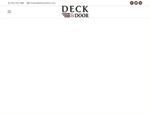 Tablet Screenshot of deckanddoor.com